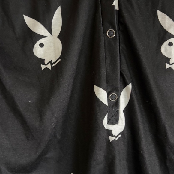 Playboy x Yandy Bunny Romper L/XL Black White Button FLAW - Picture 7 of 15